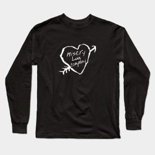 Misery Loves Company carved love heart and arrow Long Sleeve T-Shirt